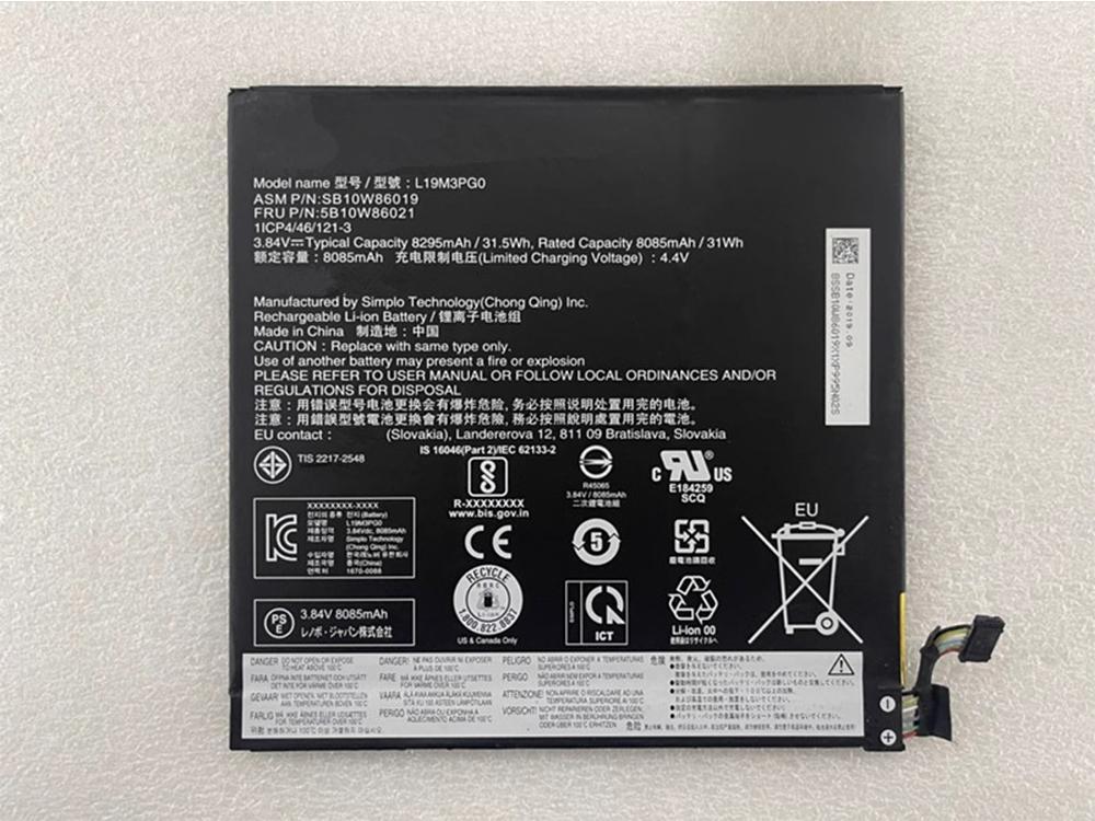 LENOVO L19M3PG0 Batteria 